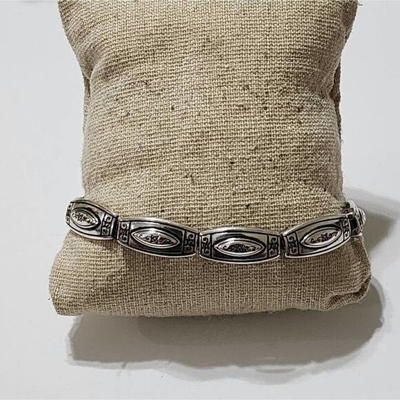 Brighton‎ scrolled link silver plated bracelet new - Picture 5 of 5